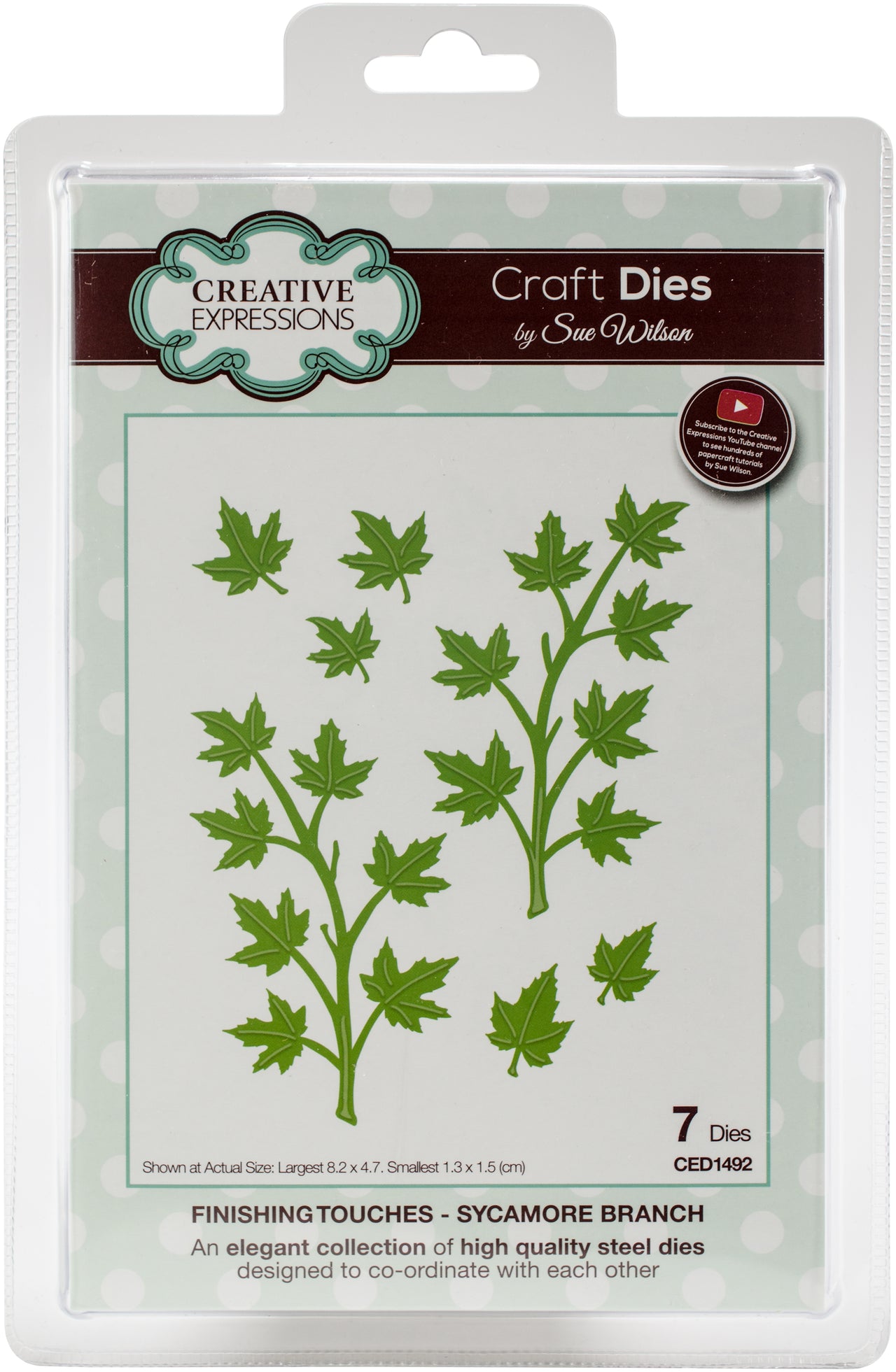 Creative Expressions Craft Dies By Sue Wilson - Finishing Touches-Sycamore Branch