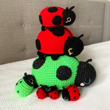 Charlene the Mama Ladybug & her baby