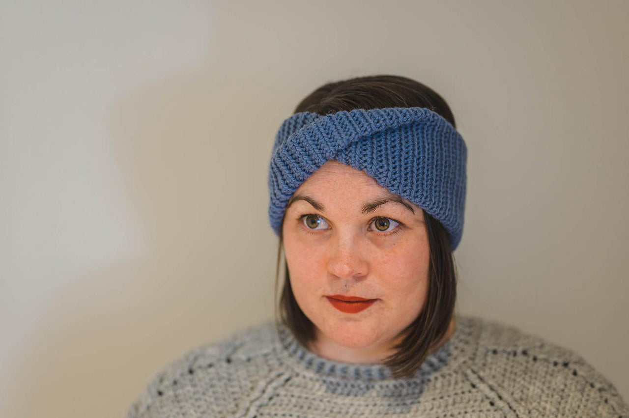 Easy Twisted Ear Warmer