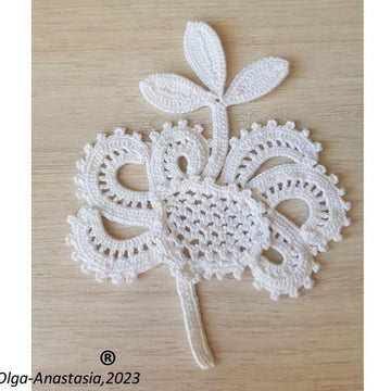 Crochet antique fantasy flower