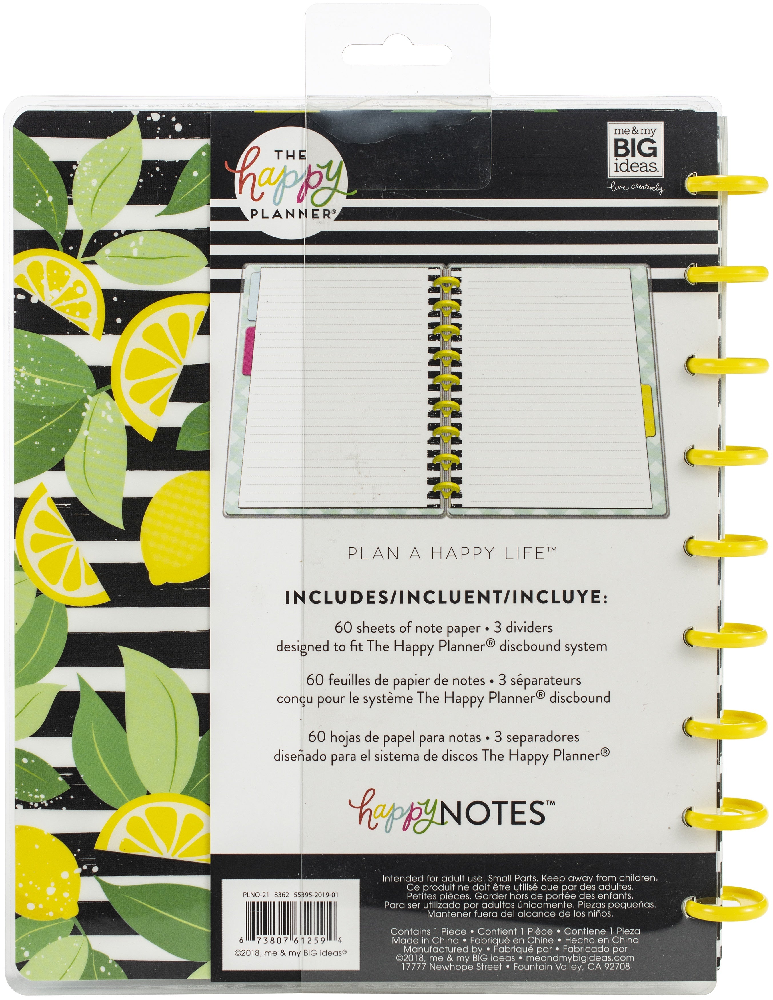 Happy Planner Medium Notebook W/60 Sheets - Good Things, Lined Paper