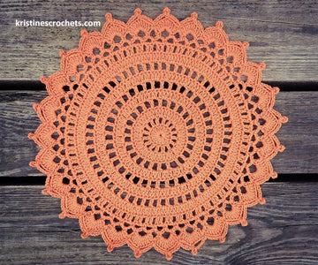 Decorative Doily Placemat Written Pattern