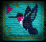 Beautiful Birds Mosaic square - Hummingbird