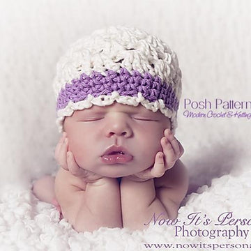 Shell Stitch Beanie Hat Crochet Pattern 148