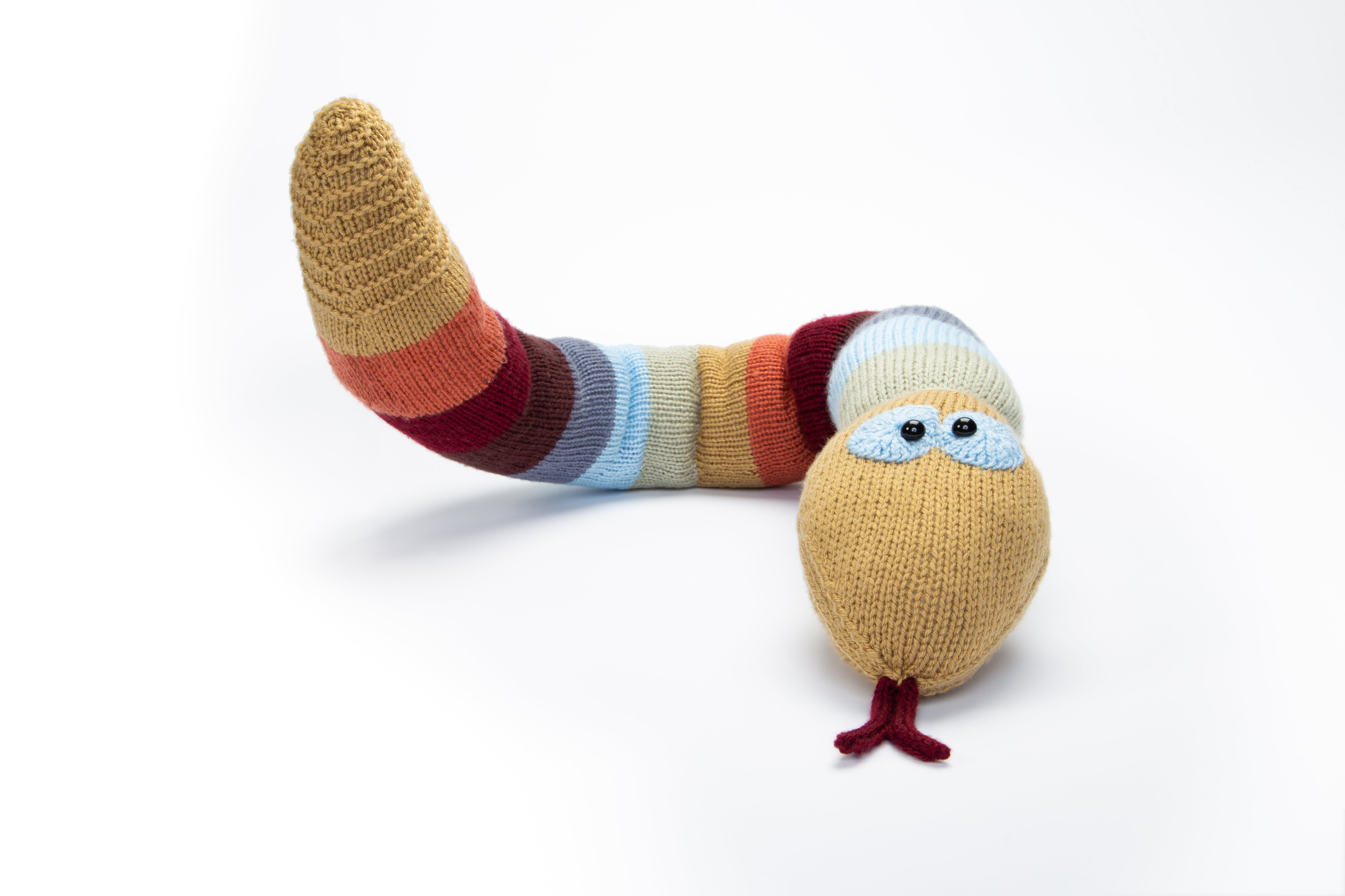 Rattlesnake Draught Excluder in Deramores Studio DK Acrylic - Downloadable PDF