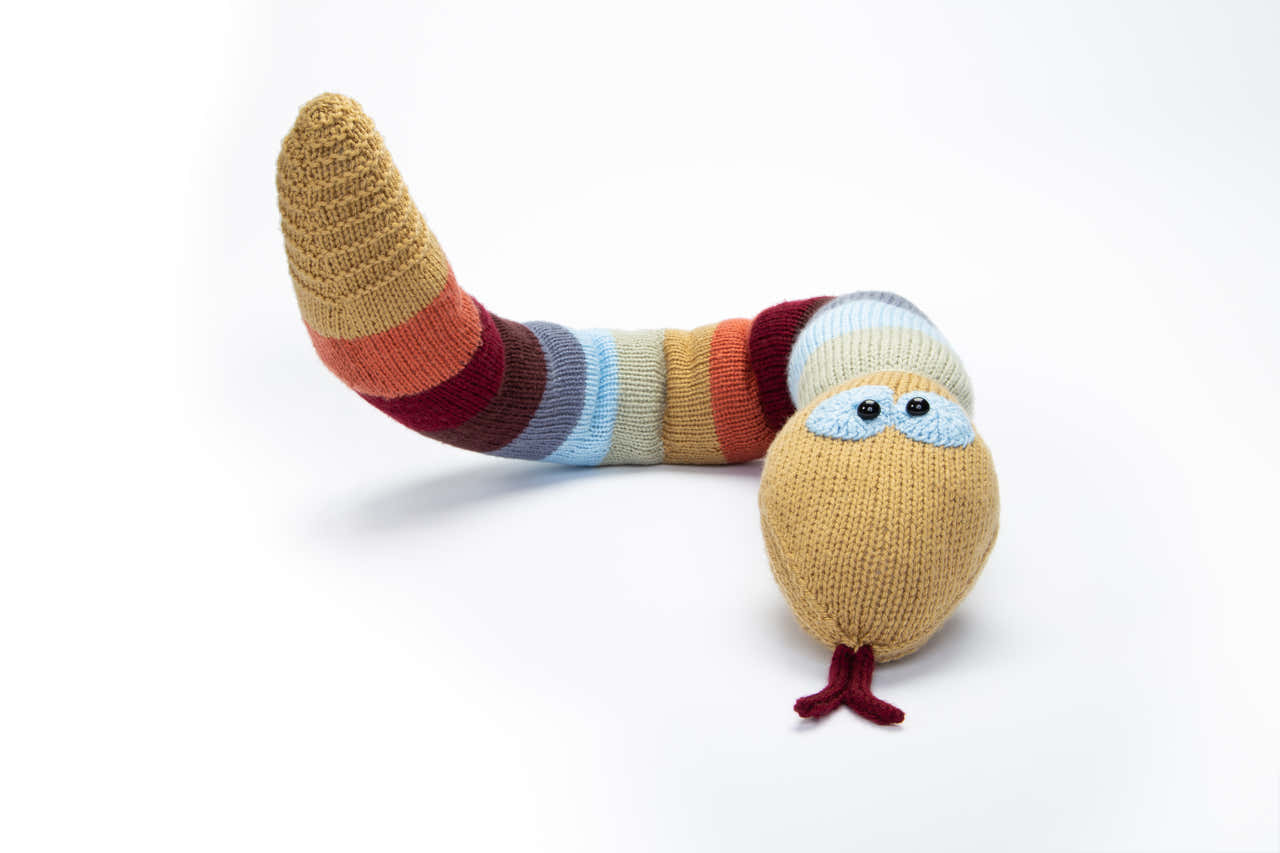 Rattlesnake Draught Excluder in Deramores Studio DK Acrylic - Downloadable PDF