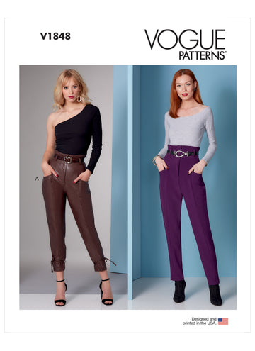 Vogue Misses' and Misses' Petite Pants V1848 - Sewing Pattern