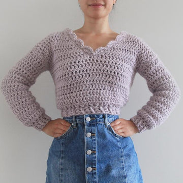 Beatrice Chunky Crochet Sweater