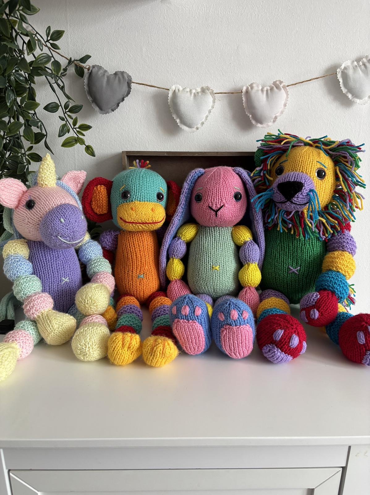 Rainbow Bunny Toy