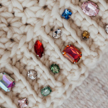 Chunky V Stitch Beanie | The Glitz and Glam Beanie