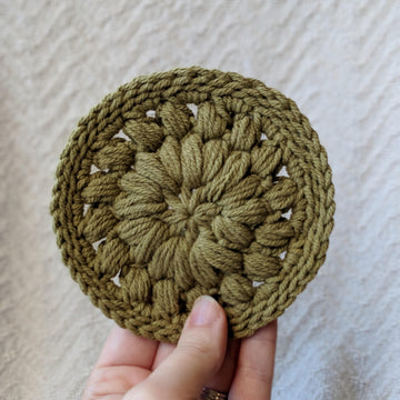 Puff Stitch Coasters