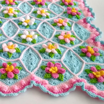 Apple Blossom Dream Afghan