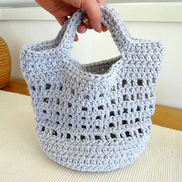 Crochet Cotton Tote Bag