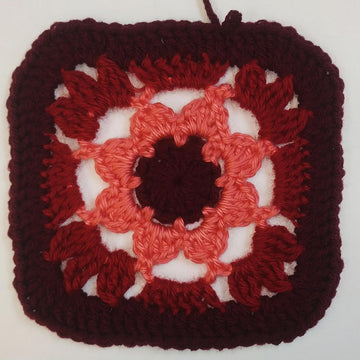 Flower Motif Slouchy Hat