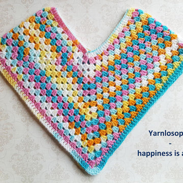 Unicorn granny poncho