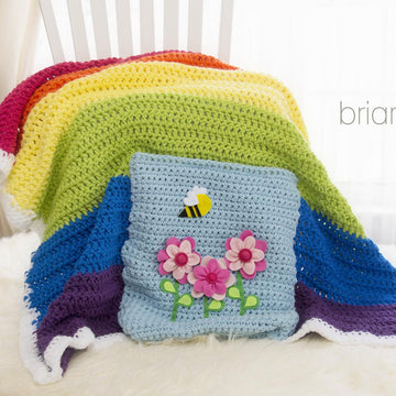Rainbow Pocket Blanket Crochet