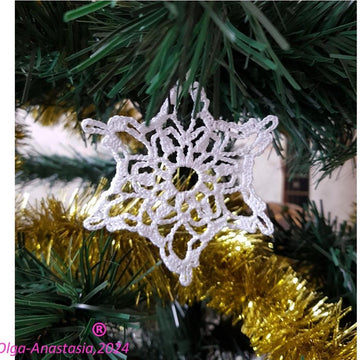 Christmas crochet snowflake 85