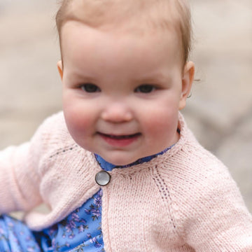 Rosy Scalloped Cardigan
