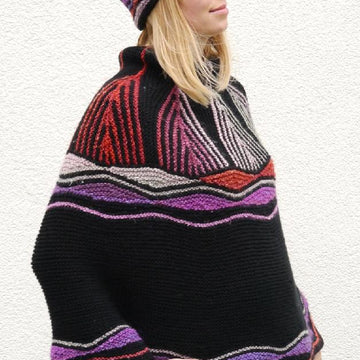Set Cape & Hat/Muetze ART DECO
