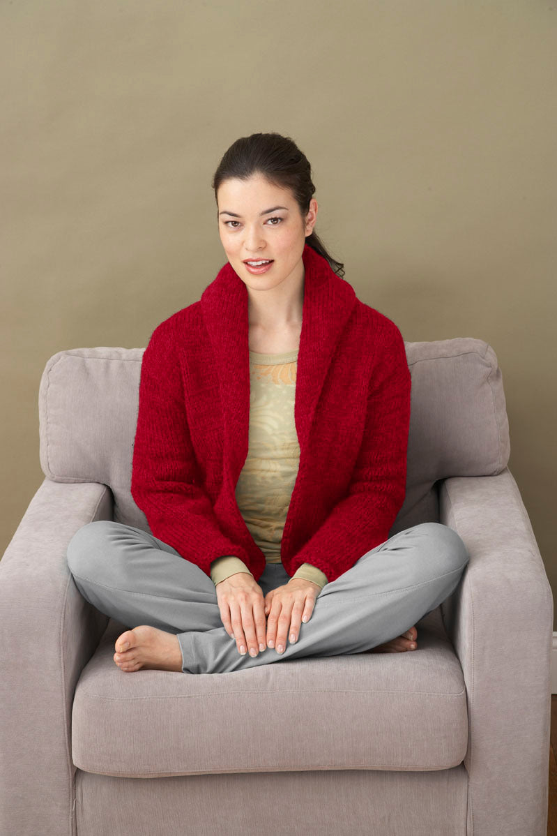 Inez Cardigan in Lion Brand Wool-Ease - 90195AD
