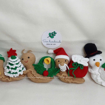 Snail Noel Edition- crochet pattern - PDF file - English
