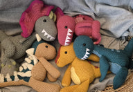 Dinosaur Set Collection Ankylosaurus Dilophosaurus Parasaurolophus Plesiosaurus Spinosaurus crochet amigurumi Jurassic