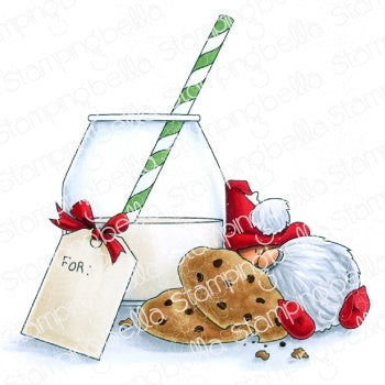 Stamping Bella Cling Stamps - Milk & Cookies Gnome