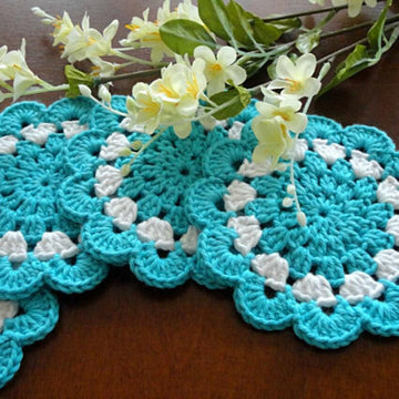 Crochet Pattern Round Placemat Crochet Coaster