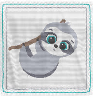 Baby Sloth Crochet Baby Blanket Pattern – Written Row by Row + Chart