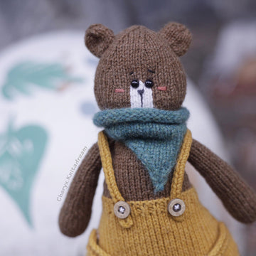 Bear Knitting Pattern - Knitted Bear Mason