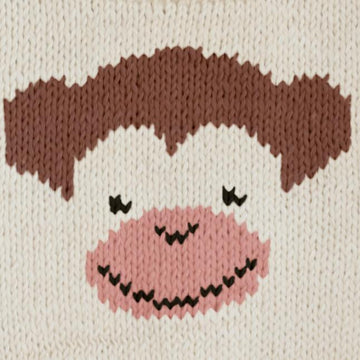 Cute Monkey Knitting Chart