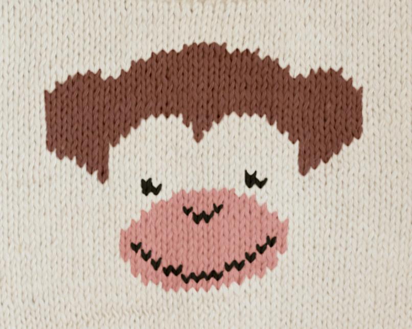 Cute Monkey Knitting Chart