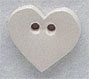 Mill Hill Button 86005 - White Heart
