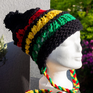 Reggae Pompom Hat