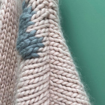 Hearts Balloon Sleeve Cardigan