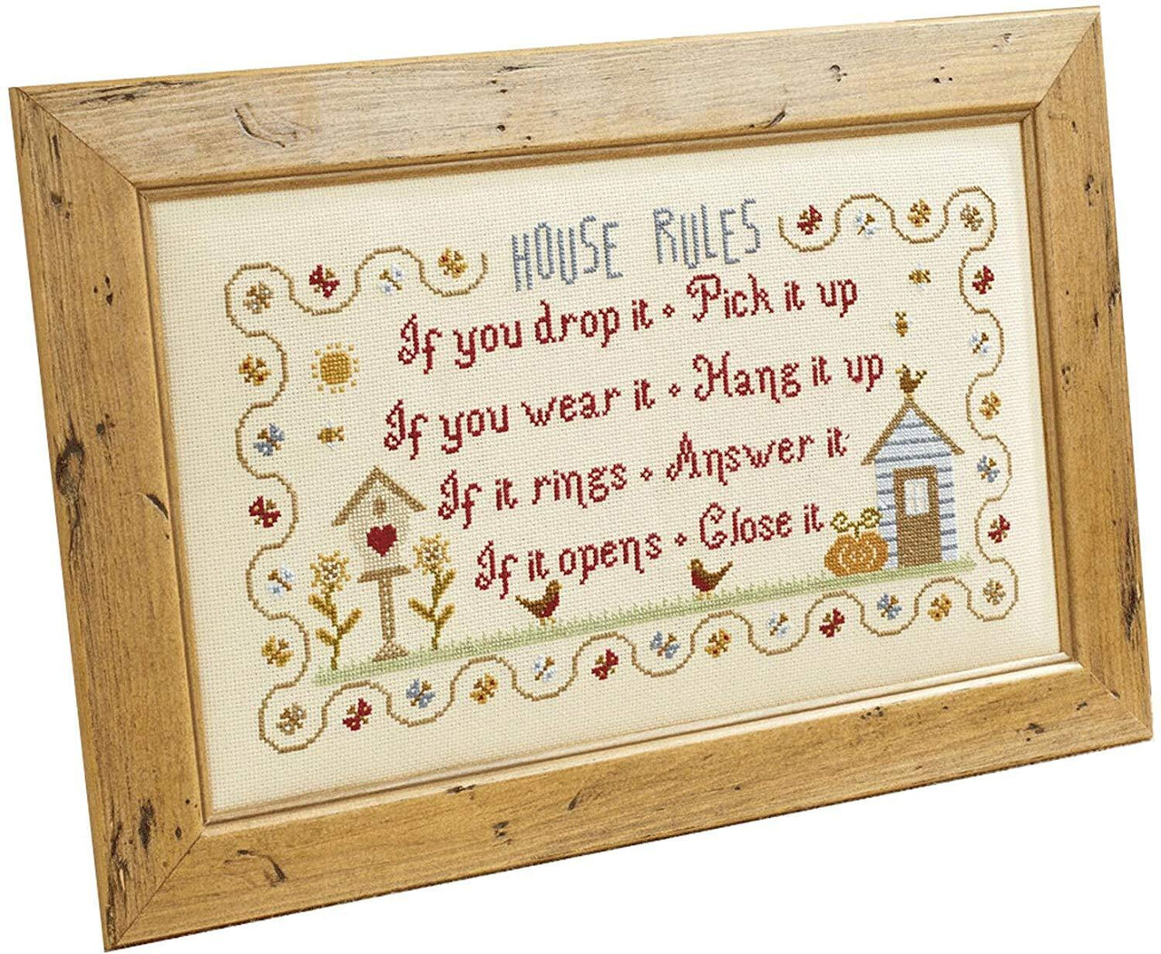 Historical Sampler Company House Rules Cross Stitch Kit - 100144