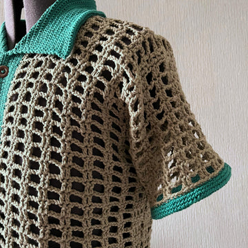 Two Yarn Mesh Shirt