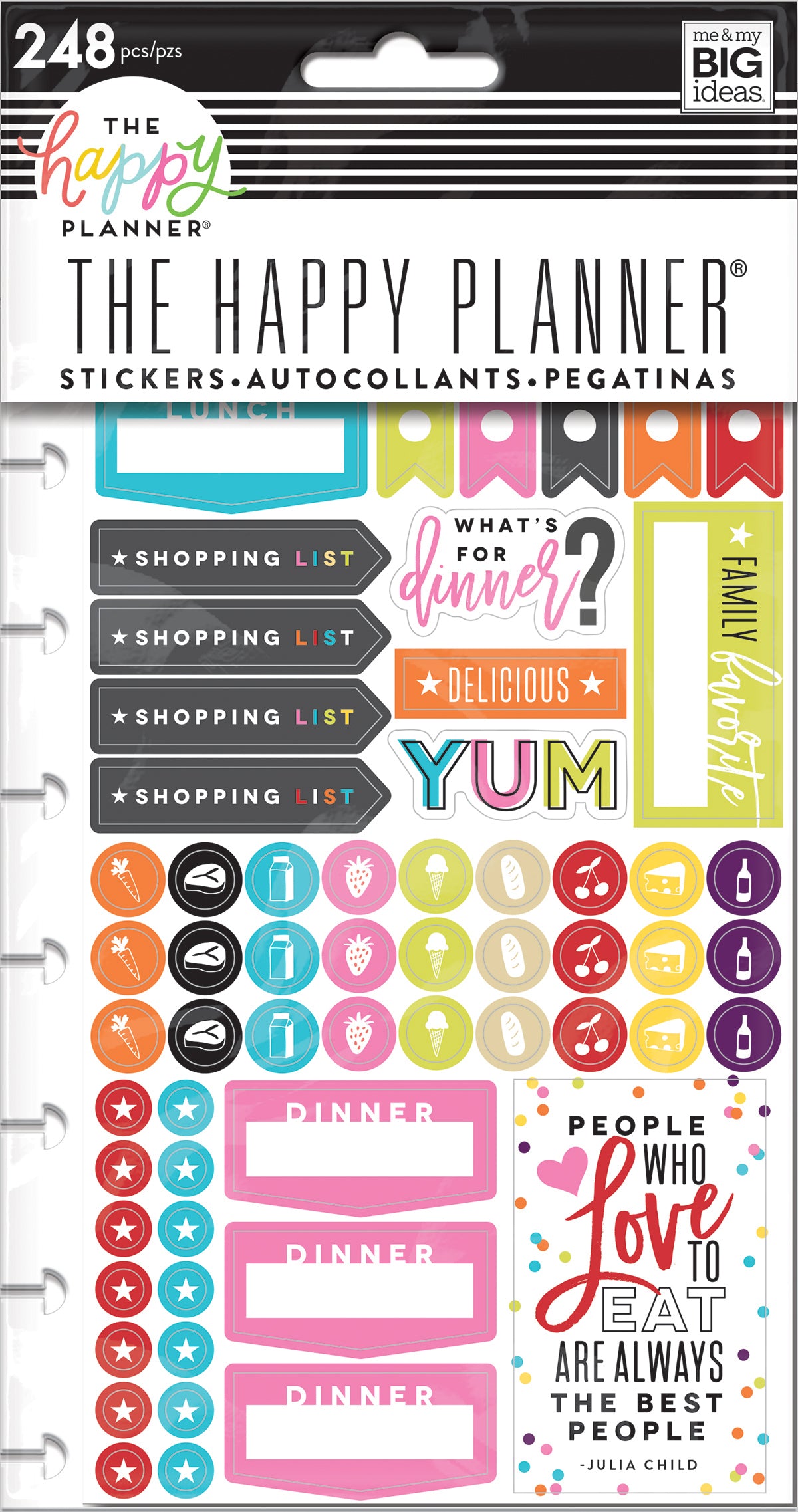 Happy Planner Stickers 5/Sheets - What's For Dinner?