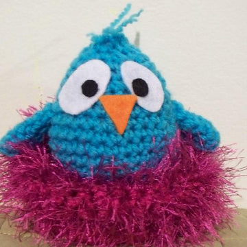 Baby Birds with Fuzzy Basket Toys