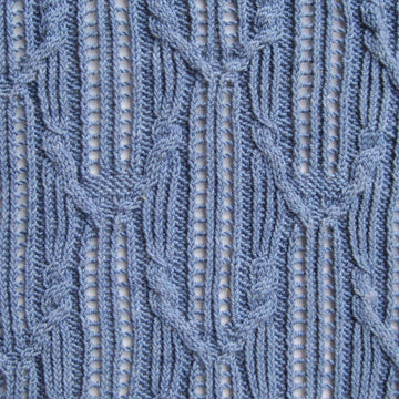 Turi Cable Lace Shawl