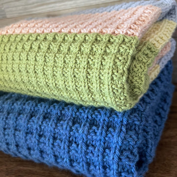 Waffle Stitch Baby Blanket
