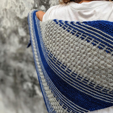 Lines and Lattice Shawl