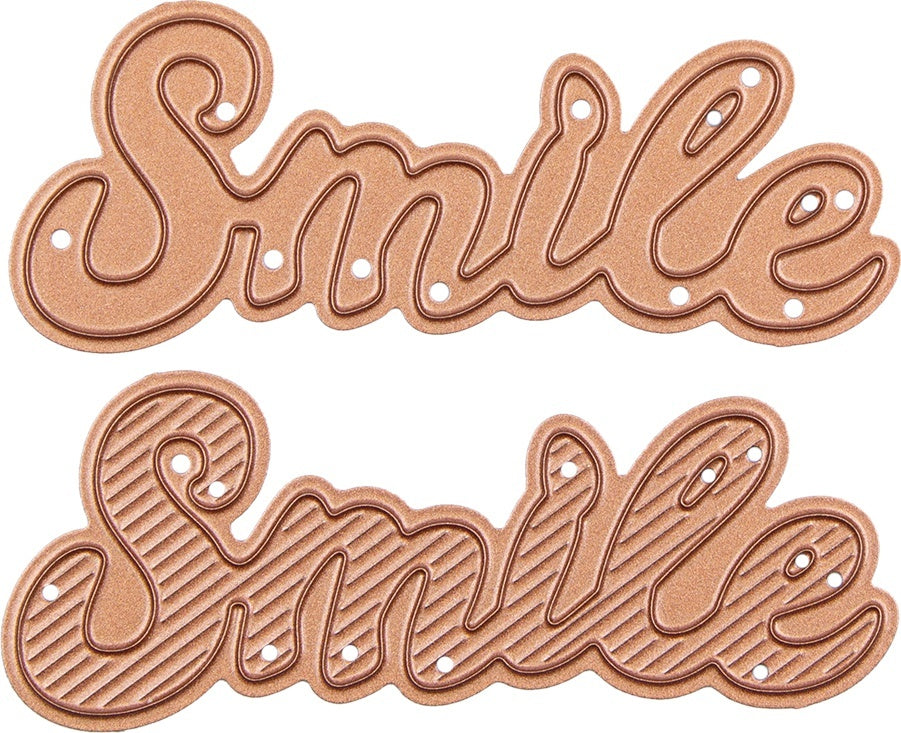 Spellbinders Shapeabilities Die D-Lites Bold Type Etched Die - Smile
