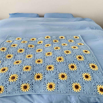 Here comes the sunflowers blanket