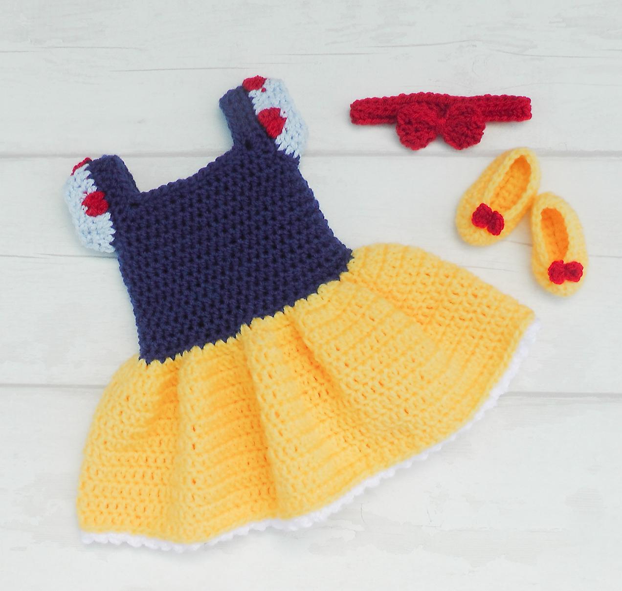 Princess Snow White Dress Set