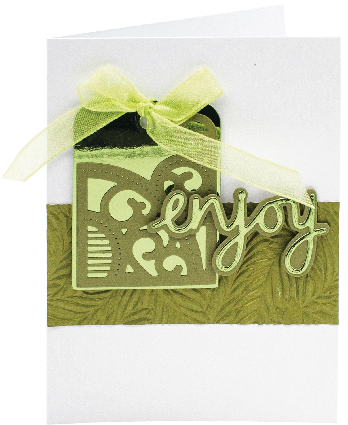 Tonic Studios Craft Perfect Weave Texture 80lb Cardstock 12"X12" 5/Pkg - Olive Green