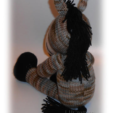 Horse Knitting Pattern. Knitted Horse PDF Tutorial, DIY Horse Soft Toy Pattern