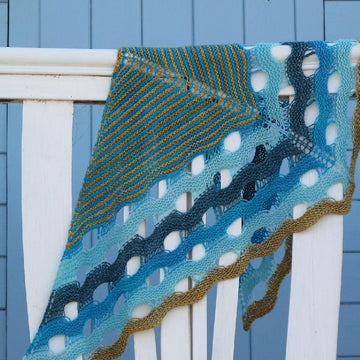 Pebbles on a Beach Shawl