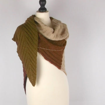 2x2 ribbed shawl