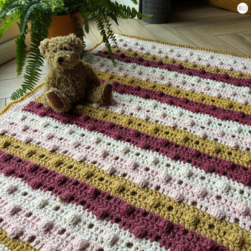 Dotty about Bobbles! Aran Blanket